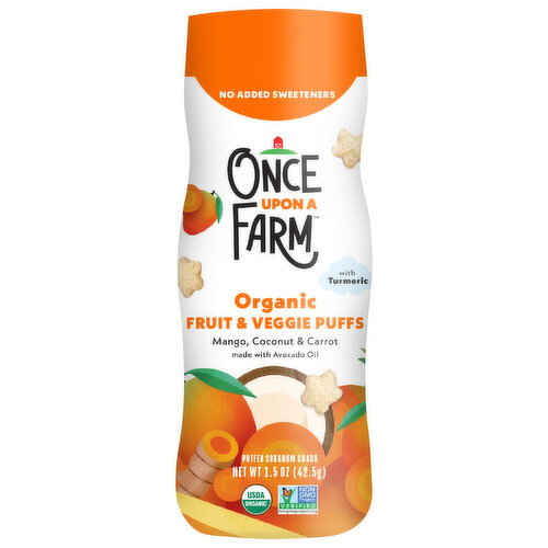 Once Upon A Farm Puffs Mango-Coconut-Carrot Image 1 of 4