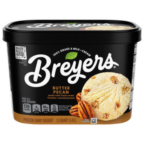 Breyers Butter Pecan Frozen Dairy Dessert