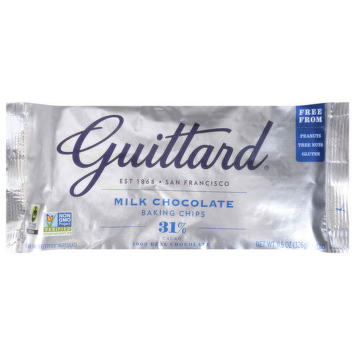 Guittard Baking Chips, Milk Chocolate, 31% Cacao