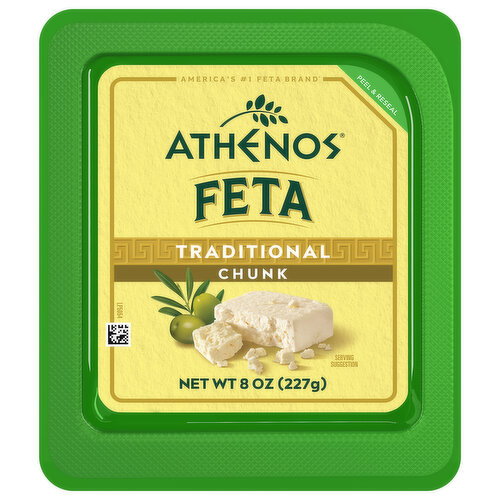 Athenos Traditional Feta Cheese Chunk Image 1 of 6
