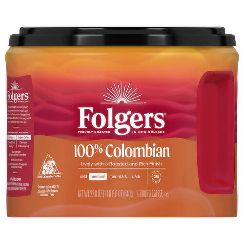 Folgers Ground Medium 100% Colombian Coffee