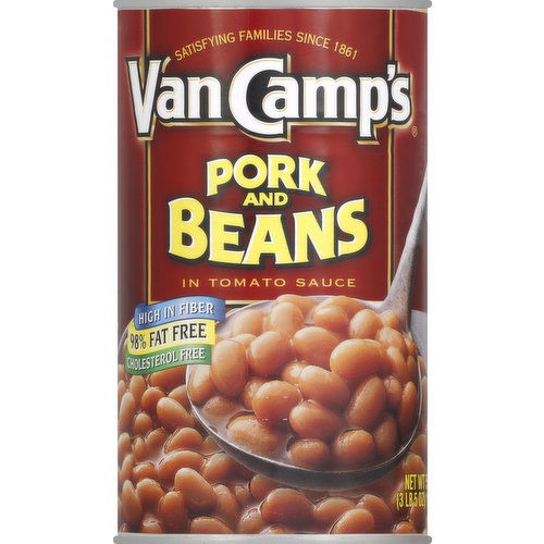 Van Camp's Pork and Beans, in Tomato Sauce