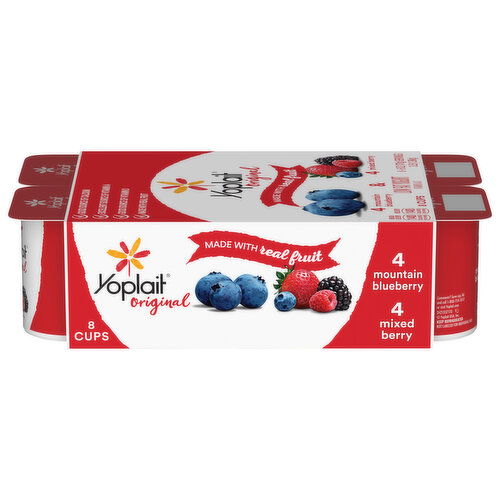 Yoplait Low Fat Mountain Blueberry/Mixed Berry Yogurt