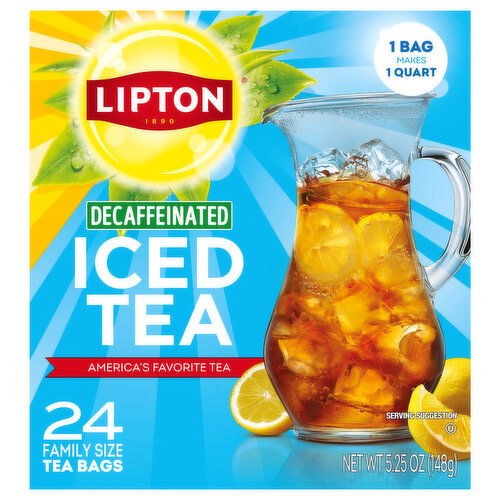 Lipton Decaffeinated Iced Tea Family Size