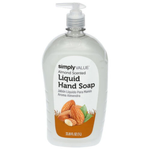 Simply Value Liquid Hand Soap, Almond Scented