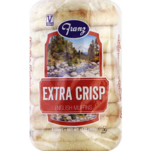 Franz English Muffins, Extra Crisp