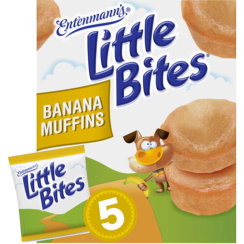 Entenmann's Banana Mini Muffins, 5 count, (4 ct each), 8.25 lbs Case