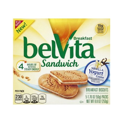 Belvita Vanilla Yogurt Breakfast Sandwich 6 ct