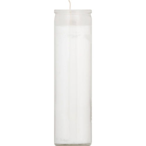 Continental Candle, Rosary Solid White, 8 Inch Tall