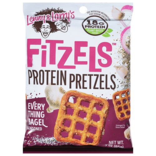 Lenny & Larry's Pretzels, Everything Bagel Seasoned, Protein