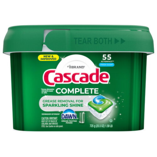 Cascade Complete Action Pacs Fresh Scent