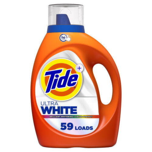Tide Ultra White Liquid Laundry Detergent, 59 Loads