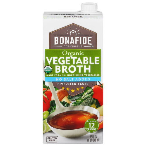 Bonafide Provisions Vegetable Broth, Organic Image 1 of 6