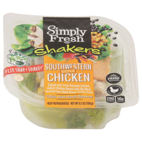 Simply Fresh Salad, Southwestern Style Chicken