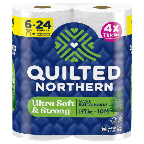 Quilted Northern 2-Ply Unscented Mega Rolls Bathroom Tissue