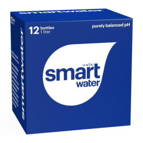 smartwater Electrolye Vapor-Distilled Water Bottles In Cardboard Box