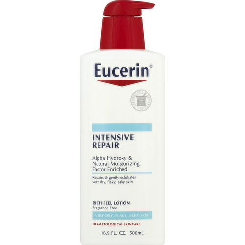 Eucerin Lotion, Very Dry Skin, Intensive Repair, Fragrance Free