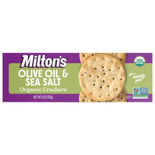 Milton's Organic Olive Oil & Sea Salt Crackers Image 1 of 3