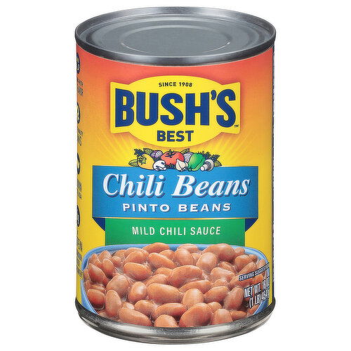 Bush's Best Chili Beans Mild Chili Sauce Pinto Beans