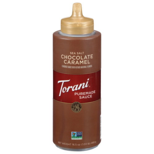 Torani Sea Salt Chocolate Caramel Puremade Sauce Image 1 of 6