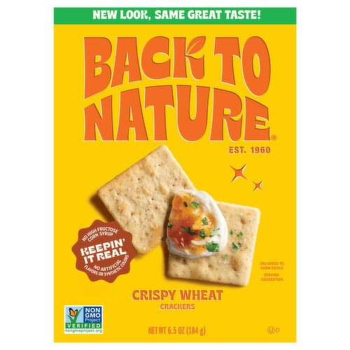 Back to Nature Crackers, Crispy Wheat