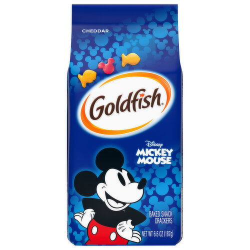 Goldfish Disney Mickey Mouse Baked Cheddar Snack Crackers