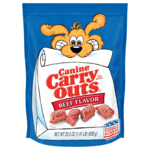 Canine Carry Outs Beef Flavor Dog Snacks