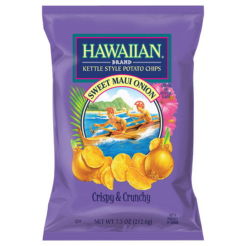 Hawaiian Potato Chips, Sweet Maui Onion, Kettle Style