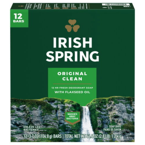 Irish Spring Deodorant Bar Soap for Men