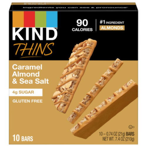 Kind Thins Caramel Almond & Sea Salt Bars