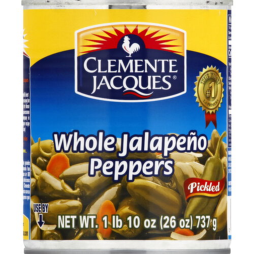 Clemente Jacques Jalapeno Peppers, Whole, Pickled