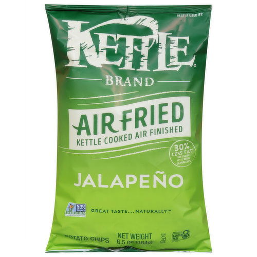 Kettle Brand Potato Chips, Jalapeno, Air Fried