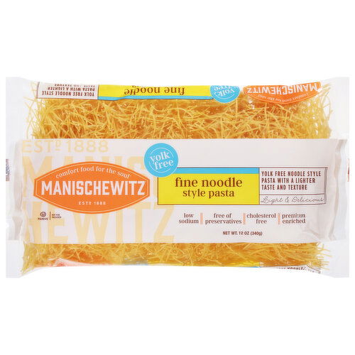 Manischewitz Pasta, Fine Noodle Style