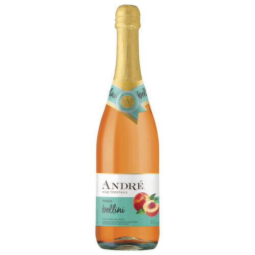 Andre Peach Bellini Sparkling Wine Cocktail 750ml  Image 1 of 6