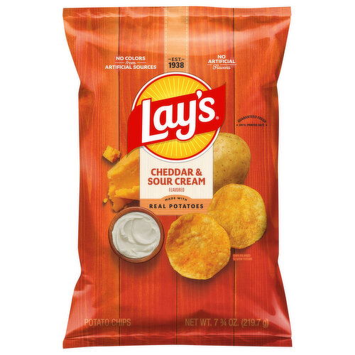 Lay's Cheddar & Sour Cream Flavored Potato Chips