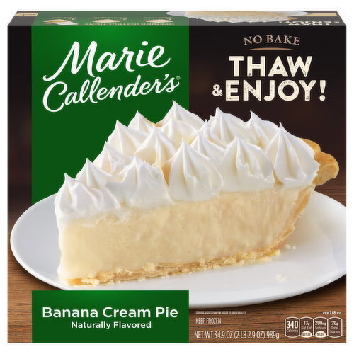 Marie Callender's No Bake Banana Cream Pie