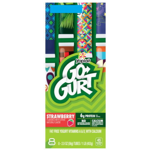 Go-Gurt Fat Free Strawberry Yogurt Image 1 of 6