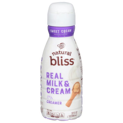 Natural Bliss Creamer, Real Milk & Cream