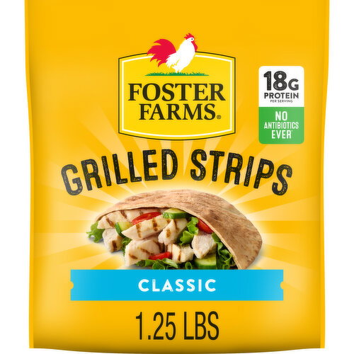 Foster Farms Grilled Chicken Strips, Frozen Image 1 of 10