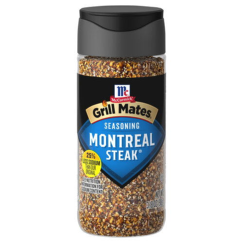 McCormick 25% Less Sodium Montreal Steak Seasoning