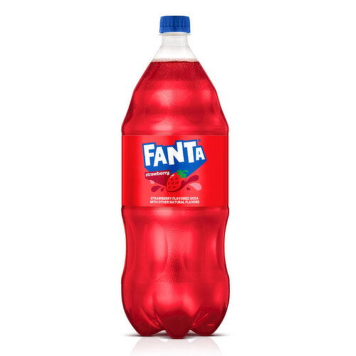 Fanta  Strawberry Soda Fruit Flavored Soft Drink