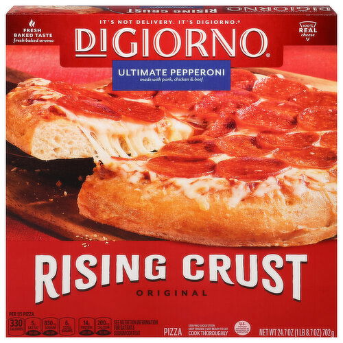 DiGiorno Pizza, Rising Crust, Ultimate Pepperoni, Original