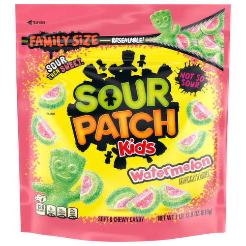 Sour Patch Kids Soft & Chewy Watermelon Candy Family