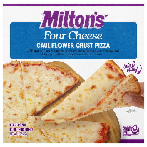 Milton's Pizza, Cauliflower Crust, Four Cheese