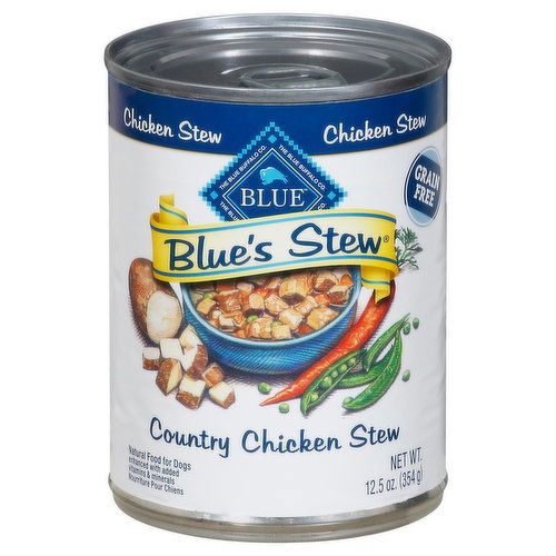 Blue Buffalo Food for Dogs, Natural, Country Chicken Stew