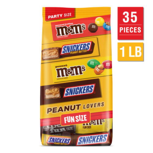 Mixed SNICKERS & M&M'S Peanut Lovers Chocolate Candy Bag