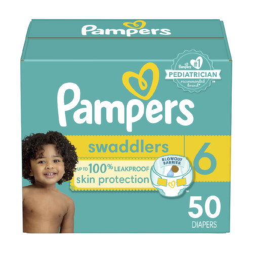 Pampers Swaddlers Diapers - Size 6 (35+ lbs)