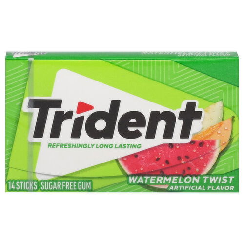 Trident Gum, Sugar Free, Watermelon Twist