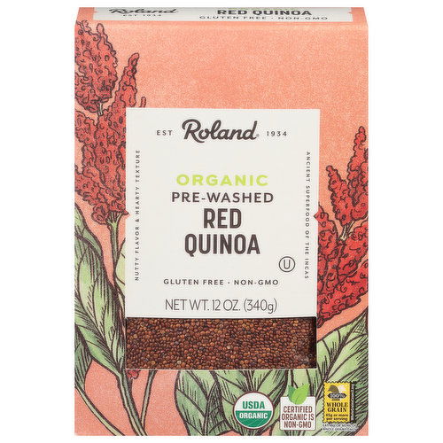 Roland Quinoa, Organic, Red, Pre-Washed