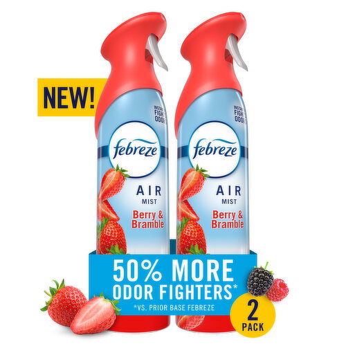 Febreze Febreze Air Mist Air Freshener Spray Berry & Bramble Scent, 8.1oz 2ct
